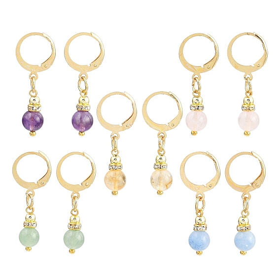 Круглые серьги-кольца из натуральных и синтетических драгоценных камней, С 304 результатами из нержавеющей стали, золотые