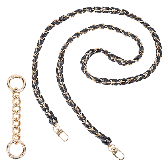 Наборы цепочек для кошельков, включают 1 ремни для кошелька из поликарбоната и искусственной кожи, 1цепи-удлинители из сплава поликарбоната