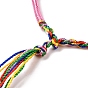 Polyester Braided String Cord Bracelet, Adjustable Friendship Bracelet for Men Women
