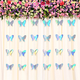 Подвесные баннеры в виде бумажных бабочек, для декора вечеринки