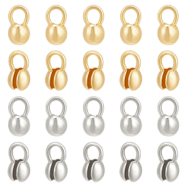 20шт 2 цвета сплава наконечники бусин, Калотте заканчивается, крышка раскладушки, круглые