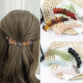 Retro Style Flower Hair Clip for Girls, Cute and Colorful Bathing Hair Accessories