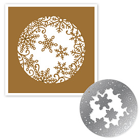 Christmas Snowflake Carbon Steel Cutting Dies Stencils, for DIY Scrapbooking, Photo Album, Decorative Embossing Paper Card