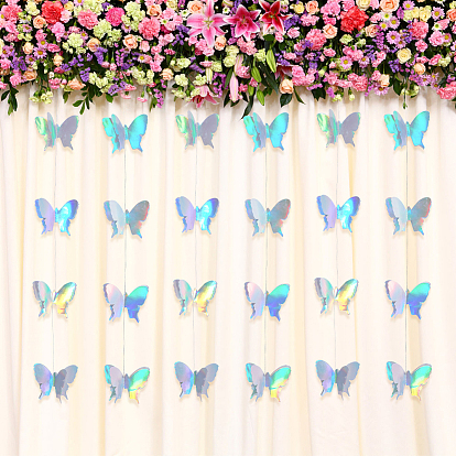 Подвесные баннеры в виде бумажных бабочек, для декора вечеринки