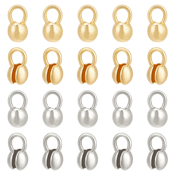 20шт 2 цвета сплава наконечники бусин, Калотте заканчивается, крышка раскладушки, круглые