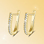 925 Sterling Silver Cubic Zirconia Stud Earrings for Women, with S925 Stamp