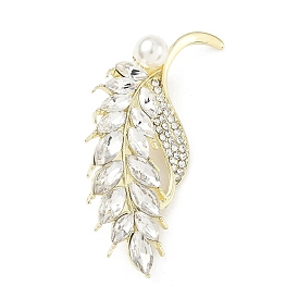 Броши из пшеничного сплава со стразами для рюкзака, с пластиковой жемчужины