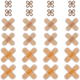 24 шт. 3 стили, форма пластыря, медицинская тема, нетканые материалы, компьютерная вышивка, ткань, пришивание/приутюживание заплаток, аксессуары для костюма, аппликация