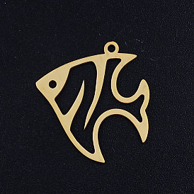 201 Stainless Steel Pendants, Tropical Fish