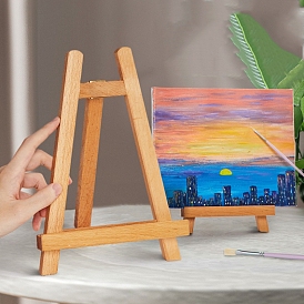 Wooden Easels & Mobile Phone Holders, For Arts and Crafts DIY Painting Projects, Triangle