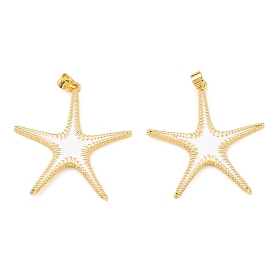 Латунь эмаль подвески, прелести морская звезда