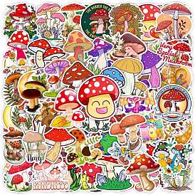 50Pcs PVC Waterproof Cartoon Stickers, Self-adhesive Plant Decals, for Suitcase, Skateboard, Refrigerator, Helmet, Mobile Phone Shell