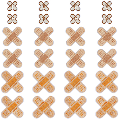 24 шт. 3 стили, форма пластыря, медицинская тема, нетканые материалы, компьютерная вышивка, ткань, пришивание/приутюживание заплаток, аксессуары для костюма, аппликация