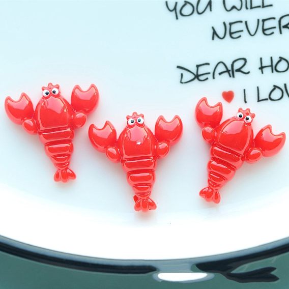 Кабошоны из смолы, омар