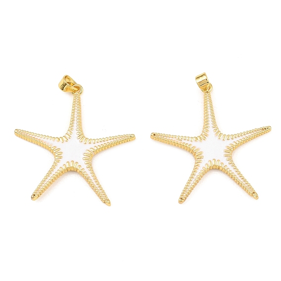 Латунь эмаль подвески, прелести морская звезда