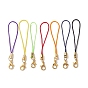 Nylon Mobile Straps, with Zinc Alloy Lobster Claw Clasps
