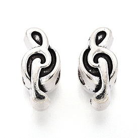 Европейские сплавочные бусины тибетского стиля , музыкальная нота, бусины с большим отверстием