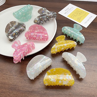 Заколки для волос в форме когтей из ацетата целлюлозы, аксессуары для волос для женщин и девочек