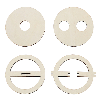 16шт 4 стиль фанерные держатели для фитилей свечей, центрирующие устройства для изготовления свечей, круглые