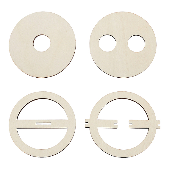 16шт 4 стиль фанерные держатели для фитилей свечей, центрирующие устройства для изготовления свечей, круглые