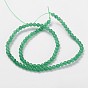 Natural Dyed Jade Beads Strands, Green Aventurine, Round