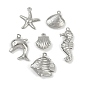Океан 304 подвески из нержавеющей стали, подвеска в виде морской звезды, ракушки, дельфина, морского конька, анти-тускнение