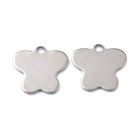 201 Stainless Steel Charms, Butterfly