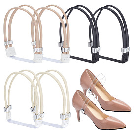 8 сумки 4 цветные искусственные кожаные шнурки для обуви на высоком каблуке, препятствующие распутыванию, обувные ленты