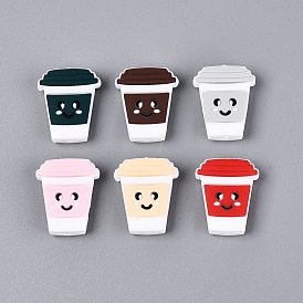 Силиконовые бусины, кофе