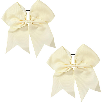 2 резинки для волос, шт., с бантом из полиэстера, резинки для волос для женщин и девочек