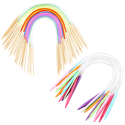 Инструменты для вязания, свитер игольная трубка из карбонизированного бамбукового кольца отбеленная, двухцелевые трикотажные инструменты