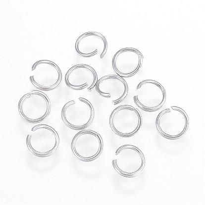 304 Stainless Steel Open Jump Rings, Metal Connectors for DIY Craft Jewelry and Keychain