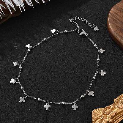 304 женские браслеты на ногу с кисточками из нержавеющей стали