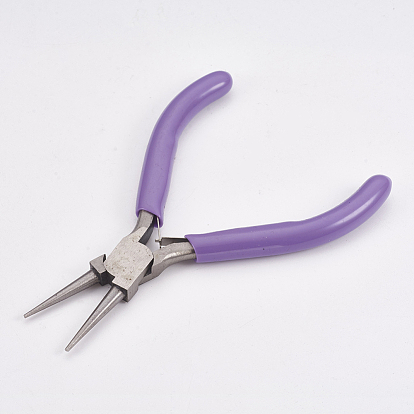 45# Carbon Steel Round Nose Pliers, Hand Tools, Polishing, Lilac