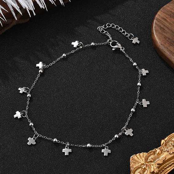 304 женские браслеты на ногу с кисточками из нержавеющей стали