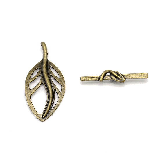 Alliage de zinc fermoirs toggle, feuille
