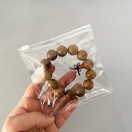 PVC Anti Oxidation Zip Lock Bags, Transparent Antitarnish Jewelry Packing Storage Pouch, Square