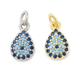 Латунные микро проложить кубического циркония подвески, без кадмия, без никеля и без свинца, слезинки, с целью перехода в кольце