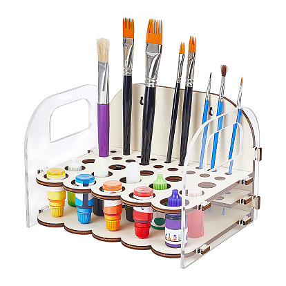 Подставка для хранения кистей и фломастеров для акриловой и масляной живописи.