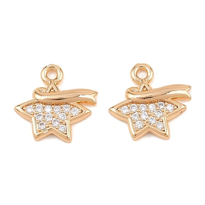 Латунные микро проложить кубического циркония подвески, звезды прелести