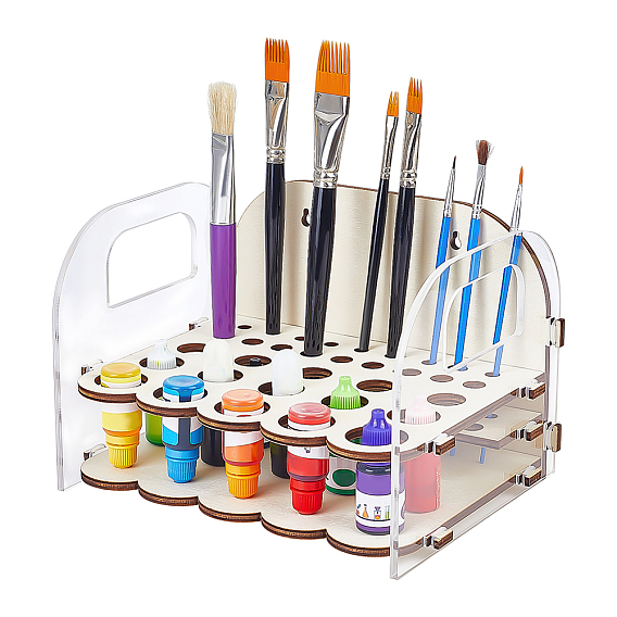 Подставка для хранения кистей и фломастеров для акриловой и масляной живописи.