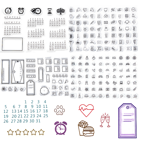4шт 4 стили прозрачные силиконовые штампы, для diy scrapbooking, фотоальбом декоративный, изготовление карт