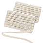 24M Polyester Braided Lace Trim, Sewing Centipede Lace Ribbon, for Clothes Accessories and Curtains Accessories