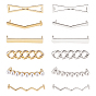 24pcs 12 clips de boucle de chaussures en alliage de zinc de style, pour les chaussures décoration, formes mixtes