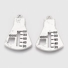 Сплавочные подвески тибетского стиля, мерный цилиндр, без свинца и без кадмия