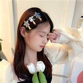 Japanese minimalist acetate hairpin for girls - invisible makeup clip, hair accessories.