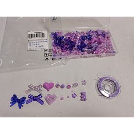 DIY Cute Acrylic Beaded Stretch Jewelry Set Kits