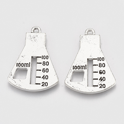 Сплавочные подвески тибетского стиля, мерный цилиндр, без свинца и без кадмия