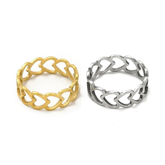 201 палец кольца из нержавеющей стали, выдалбливают кольцо сердце для женщин