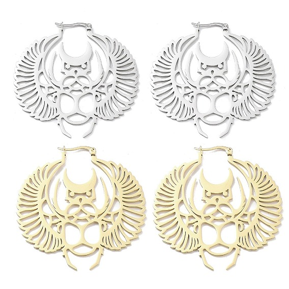 304 серьги-кольца из нержавеющей стали для женщин